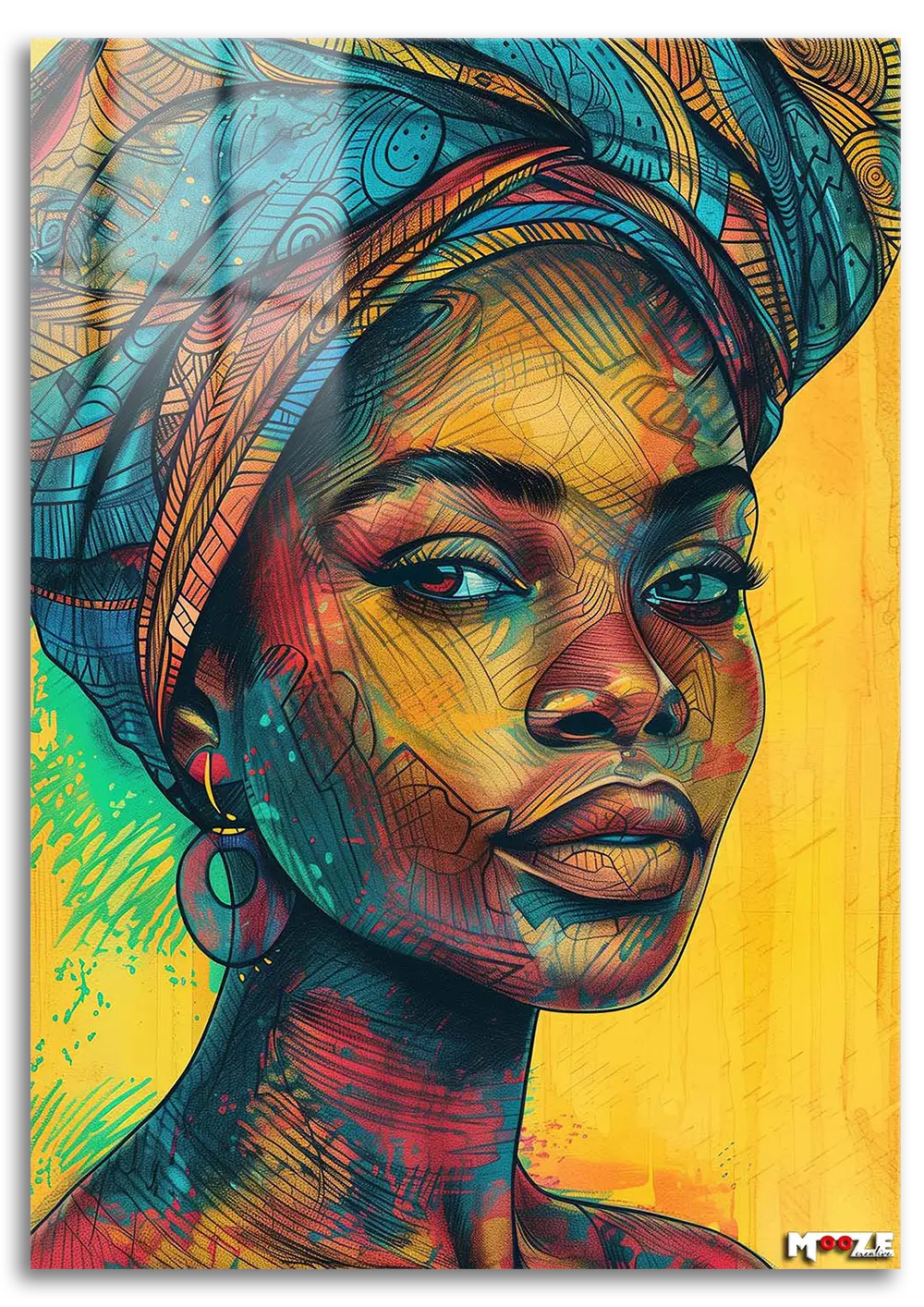 Afrika Renkleri: Grafik Portre