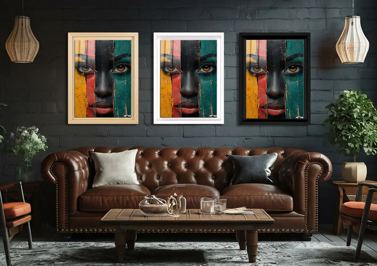 Ahşap Doku: Renkli Portre