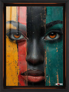 Ahşap Doku: Renkli Portre