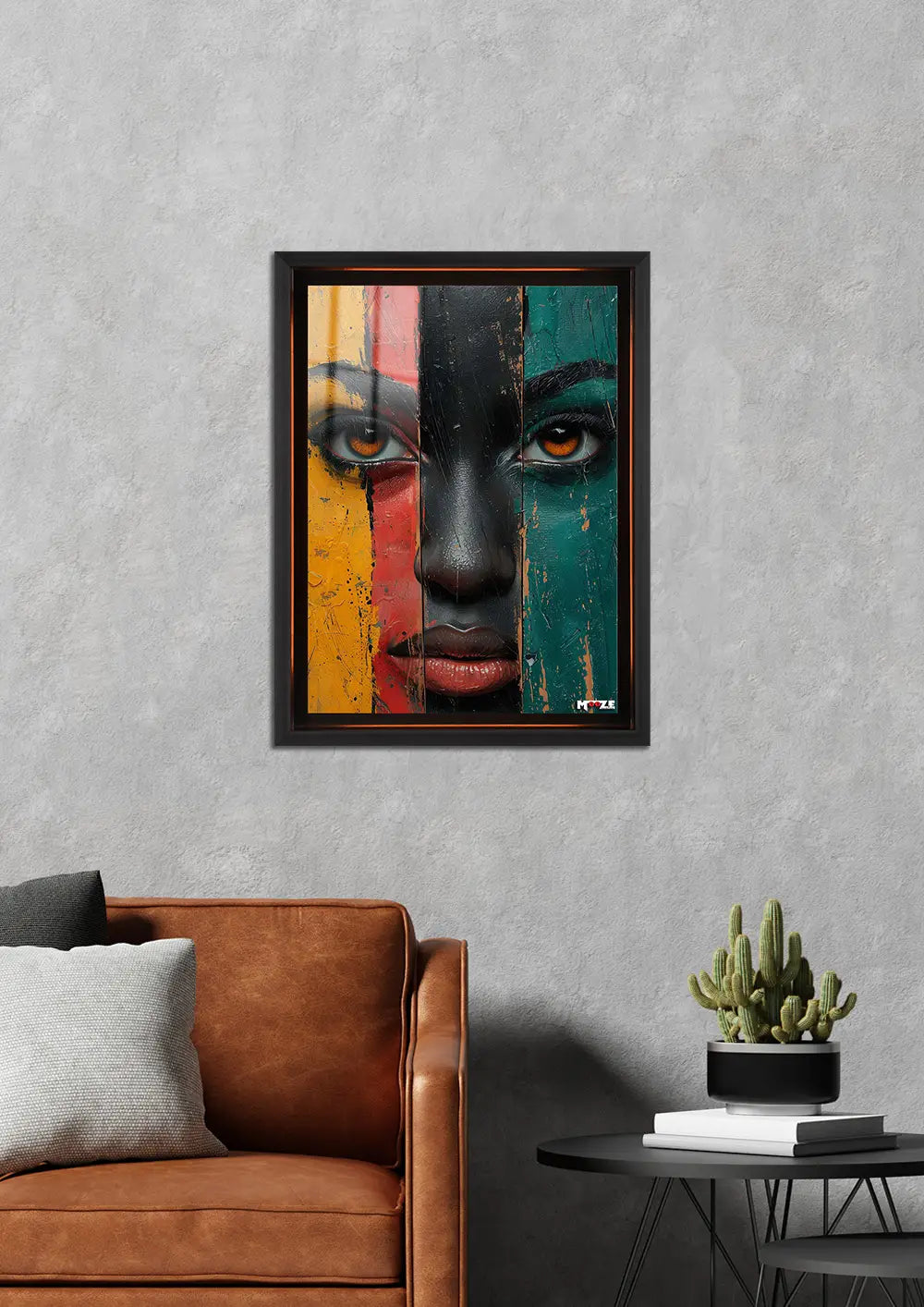 Ahşap Doku: Renkli Portre