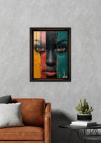 Ahşap Doku: Renkli Portre