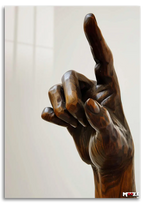 Ahşap İşaret: El Heykeli