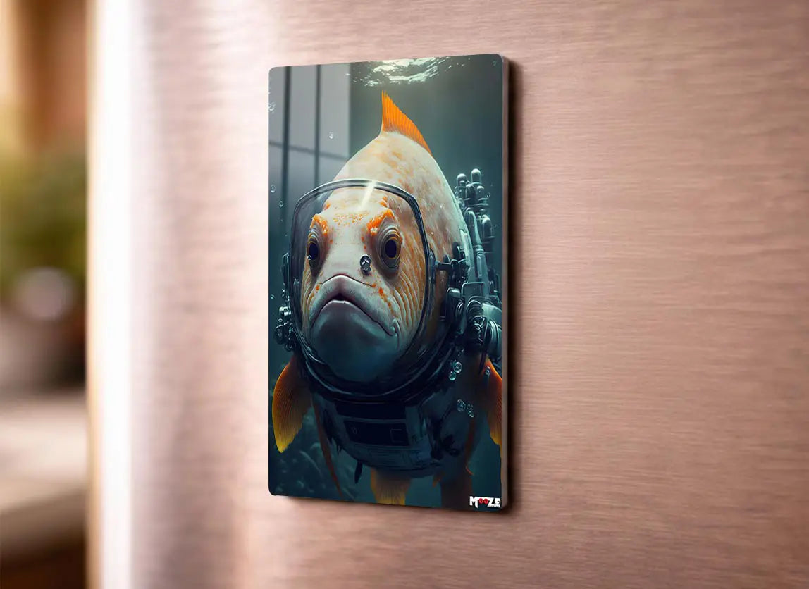 Astronot Balık: Japon Balığı Magnet