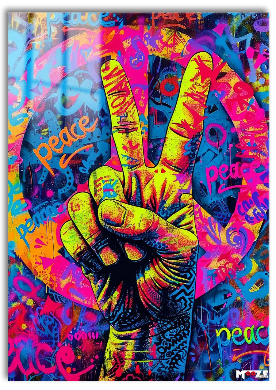 Barış Mesajı: Renkli Graffiti