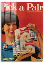 Bir Çift Seç: Budweiser 60'lar Magnet