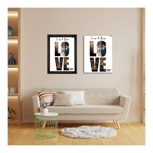 LOVE Çift Fotoğraf Tablosu