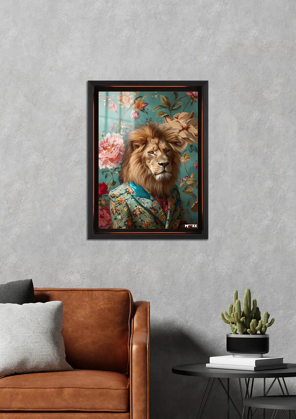 Çiçekli Aslan: Duvar Kağıdı