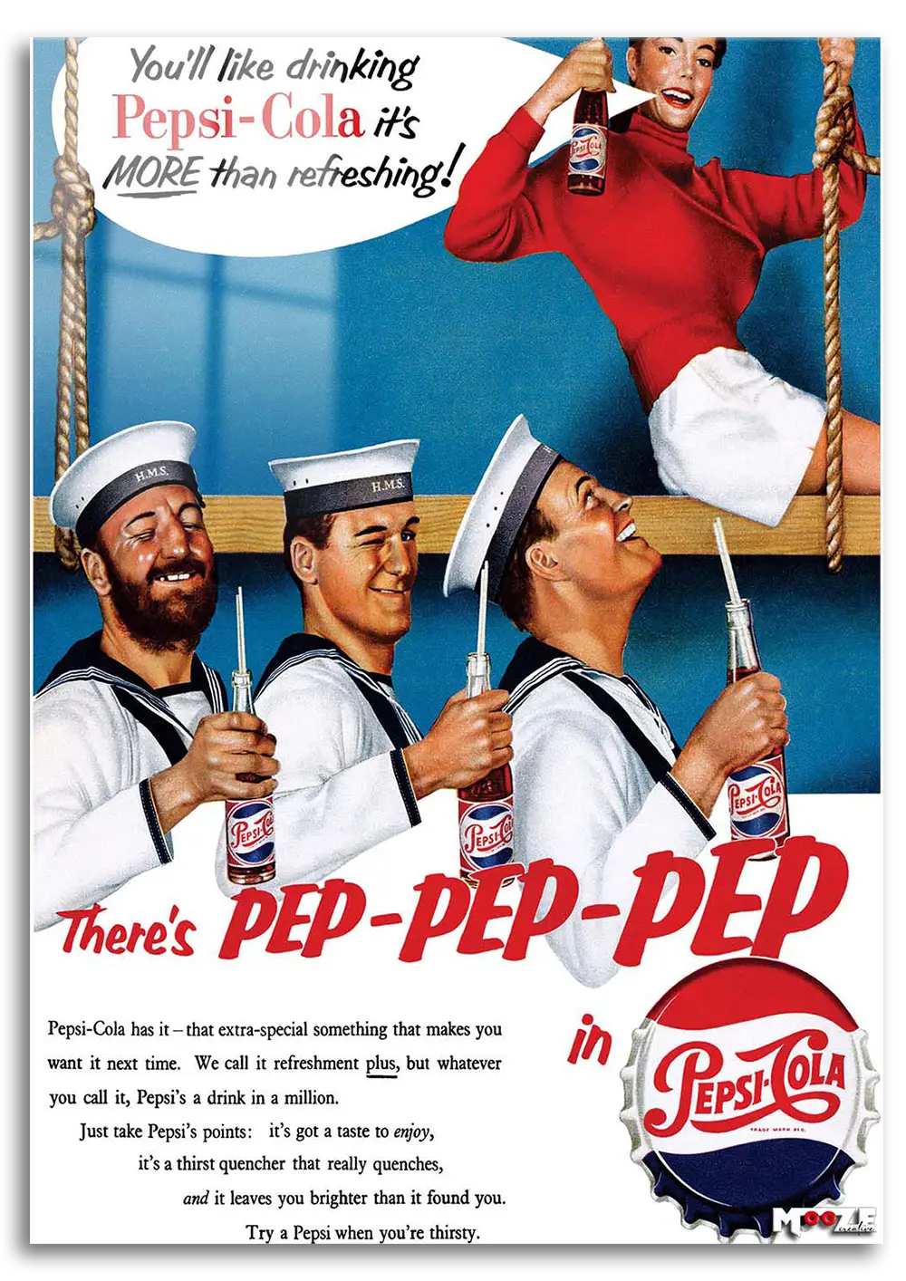 Denizci Neşesi: Retro Pepsi Magnet