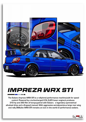 Efsane Kasa: Subaru STI Çizim