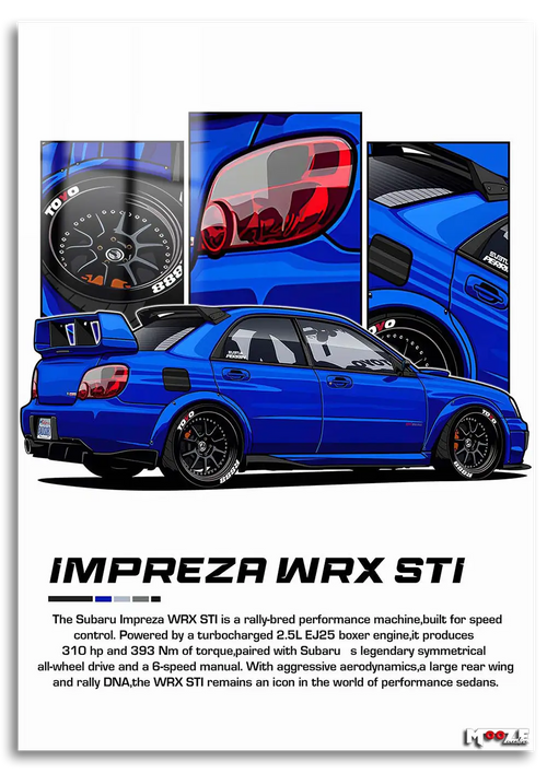 Efsane Kasa: Subaru STI Çizim