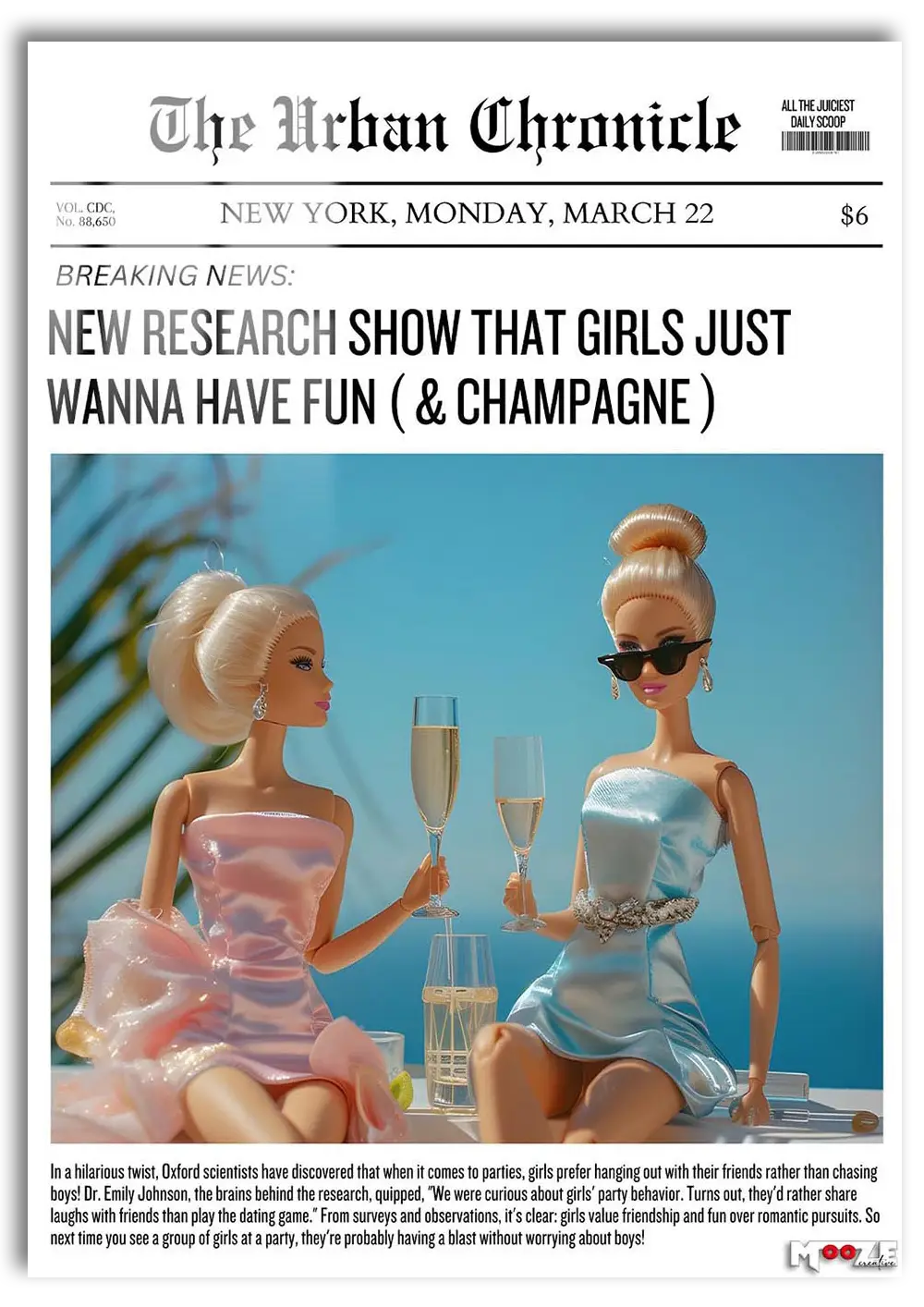 Eğlence Zamanı: Barbie ve Şampanya