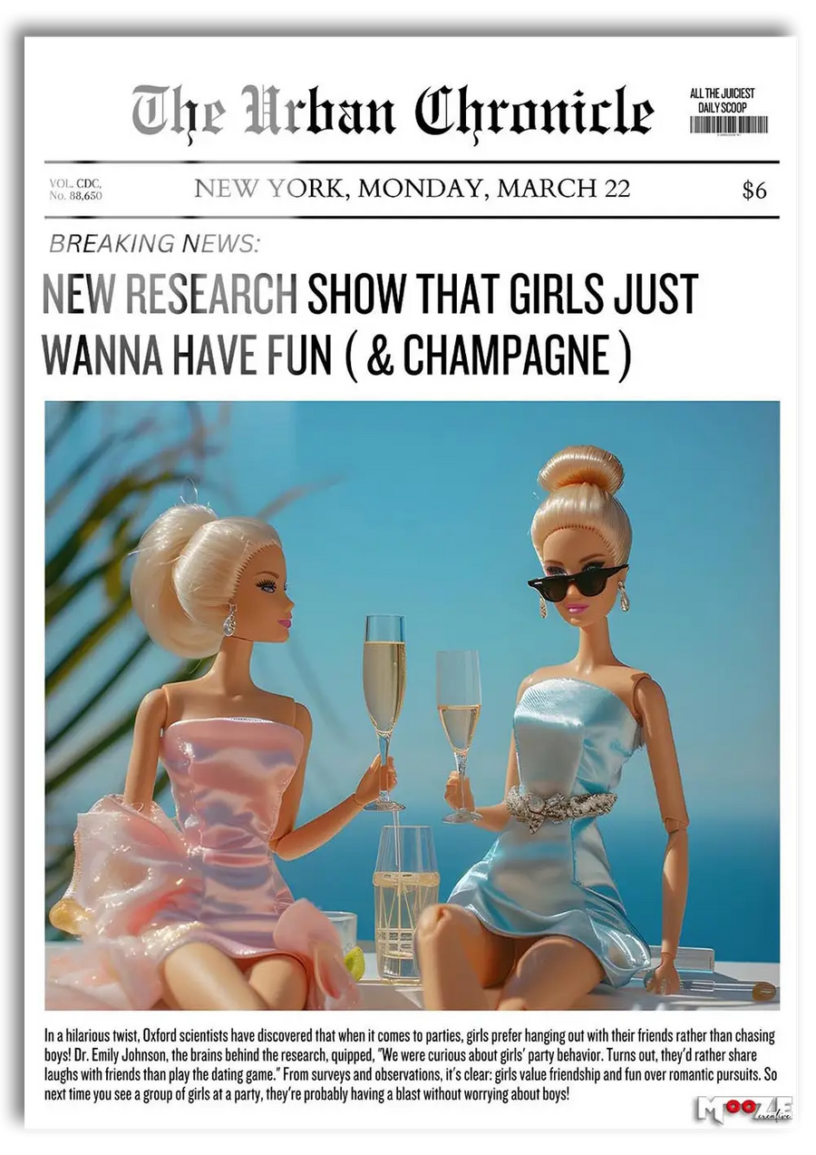 Eğlence Zamanı: Barbie ve Şampanya