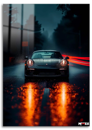 Gece Sürüşü: Islak Porsche