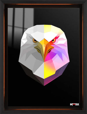 Geometrik Kartal: Neon Stil