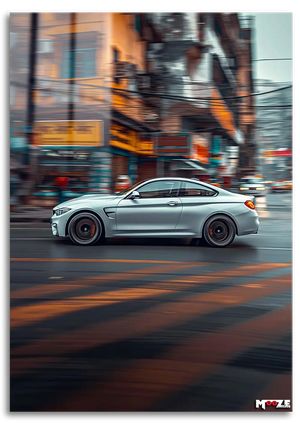 Gümüş Ok: BMW M4 Sokakta