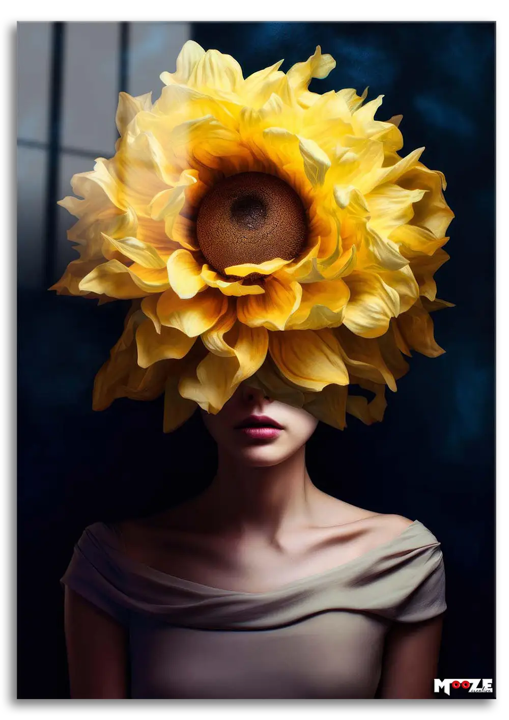 Günebakan: Ayçiçeği Kadın Magnet