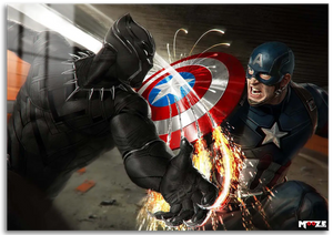 Kahramanlar Çarpışıyor: Panter vs Cap