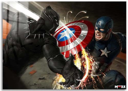 Kahramanlar Çarpışıyor: Panter vs Cap