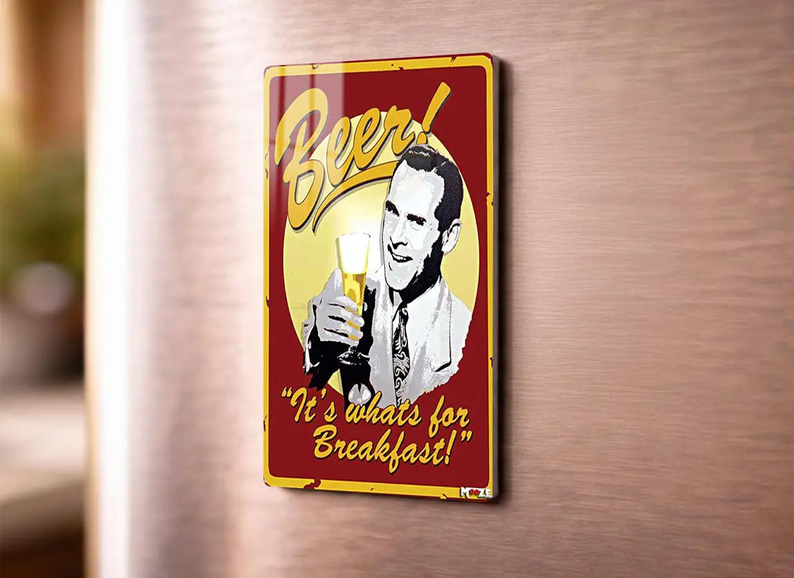 Kahvaltı Menüsü: Bira Mizahı Magnet