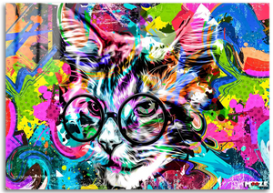 Kaotik Kedi: Gözlüklü Pop Art