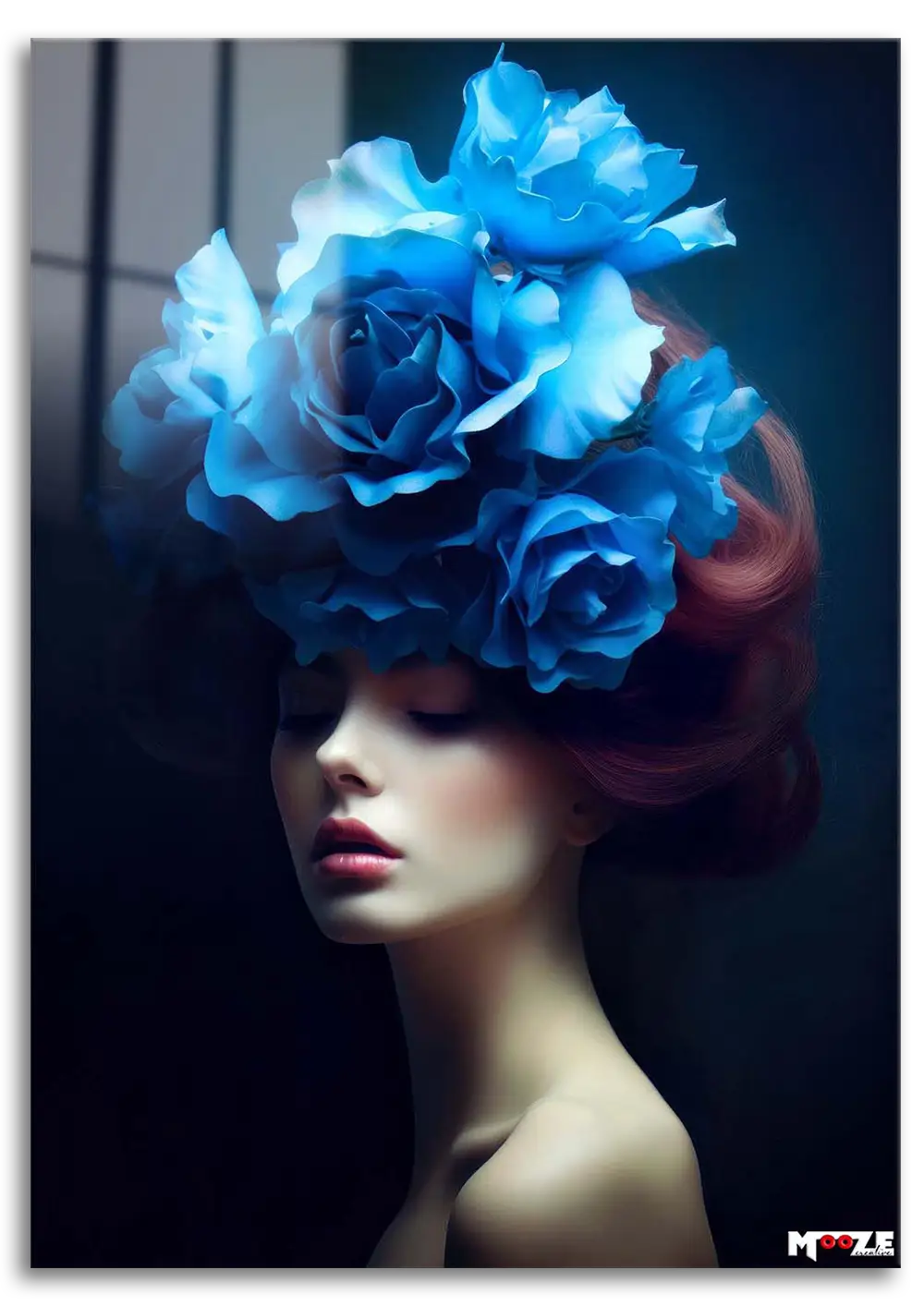 Kontrast: Pembe Saç Mavi Gül