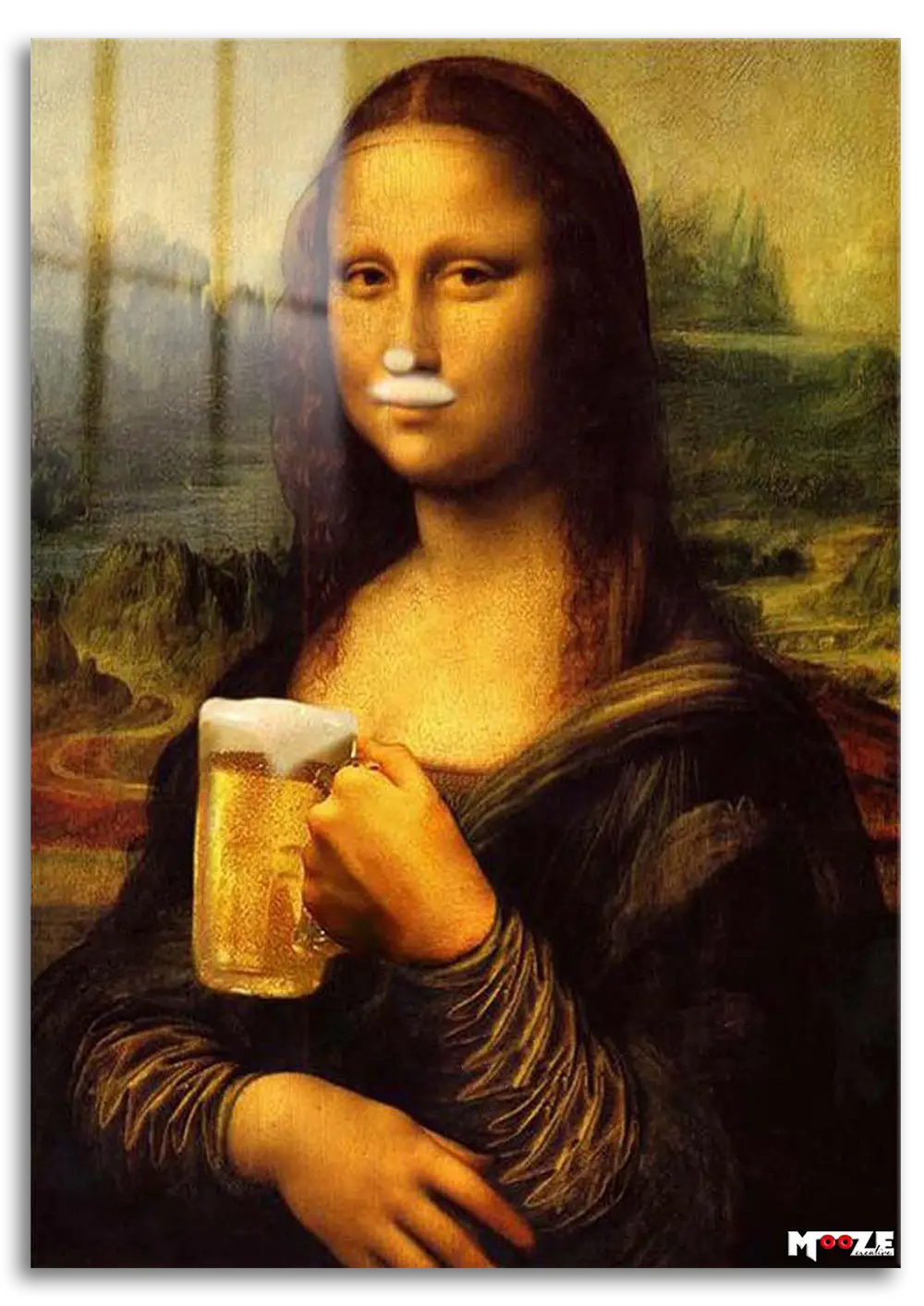 Köpüklü Mona Lisa: Bira Parodisi Magnet