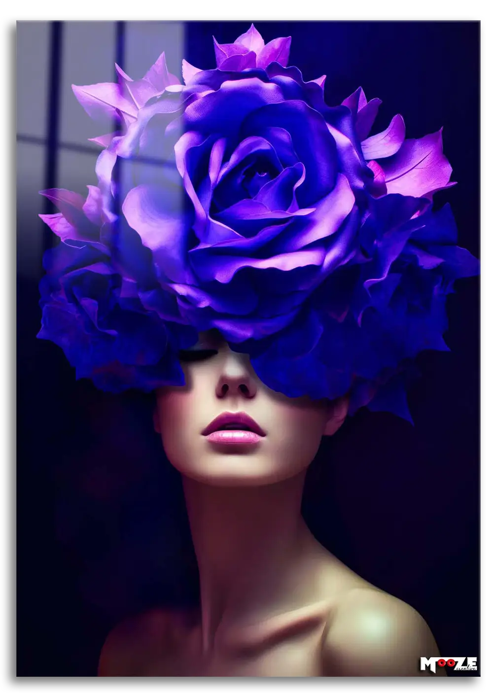 Lavanta Rüyası: Çiçekli Kadın Magnet