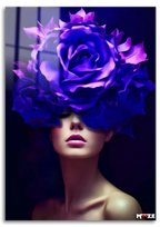 Lavanta Rüyası: Çiçekli Kadın Magnet