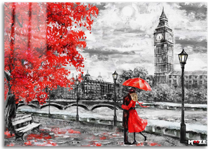 Londra Yağmuru: Kırmızı Şemsiye