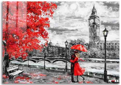 Londra Yağmuru: Kırmızı Şemsiye