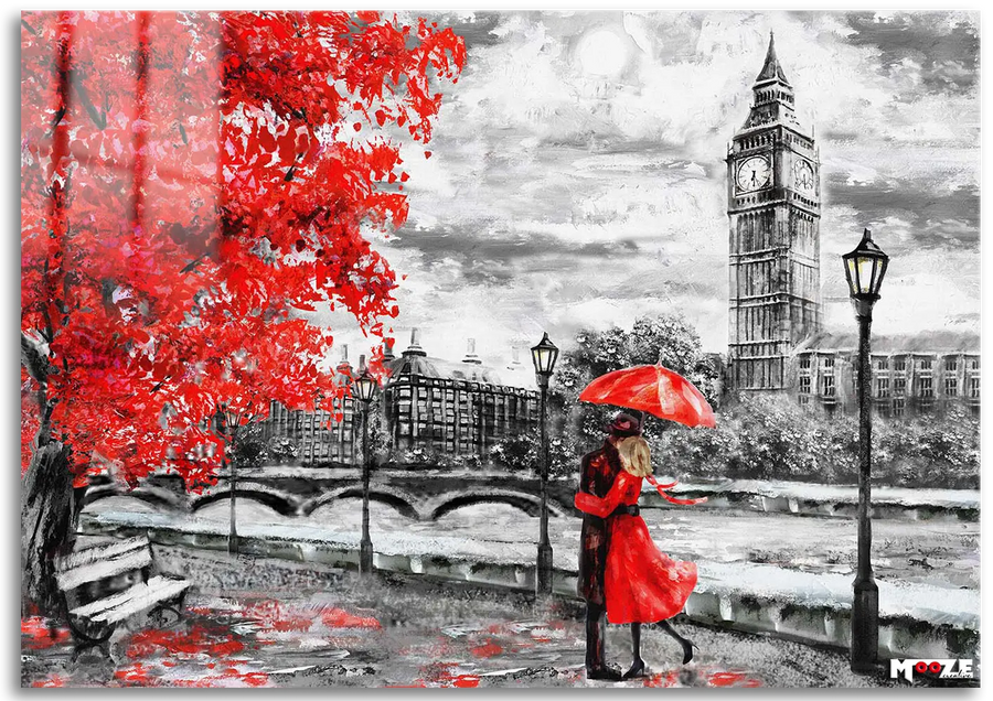 Londra Yağmuru: Kırmızı Şemsiye