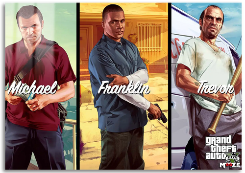 Los Santos Üçlüsü: GTA V Kolaj