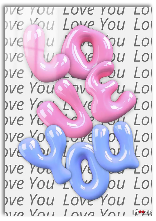 Love You: Pastel Tipografi