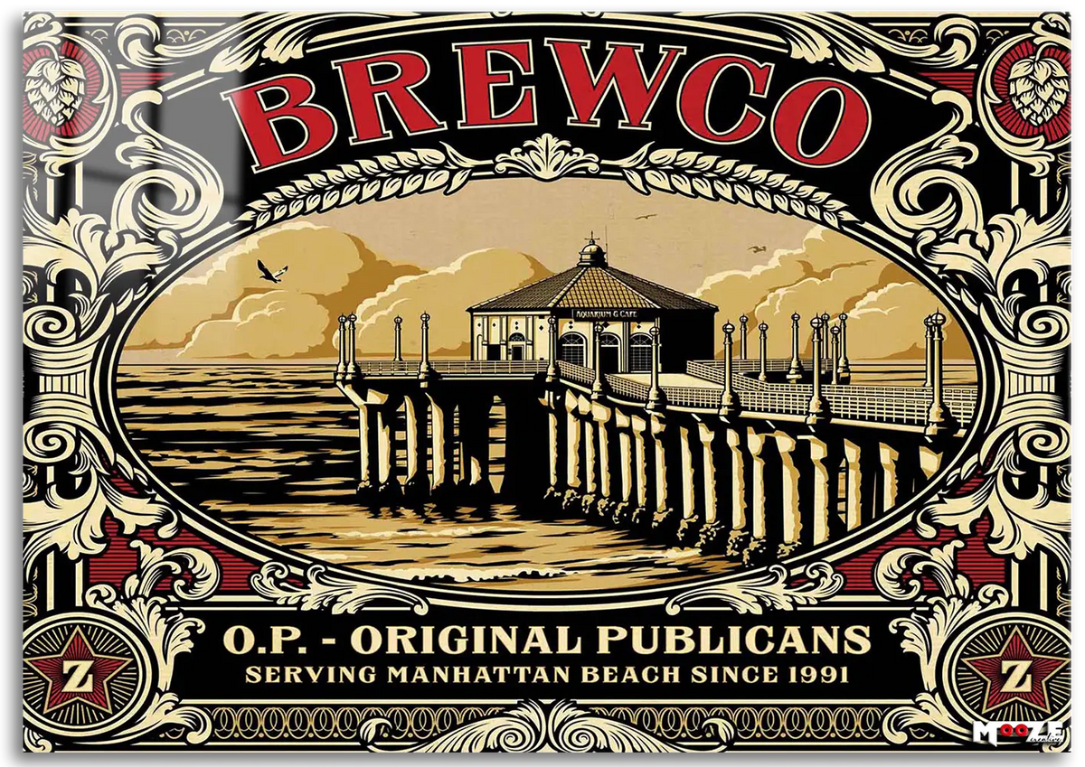 Manhattan Beach: Retro Bira Magnet