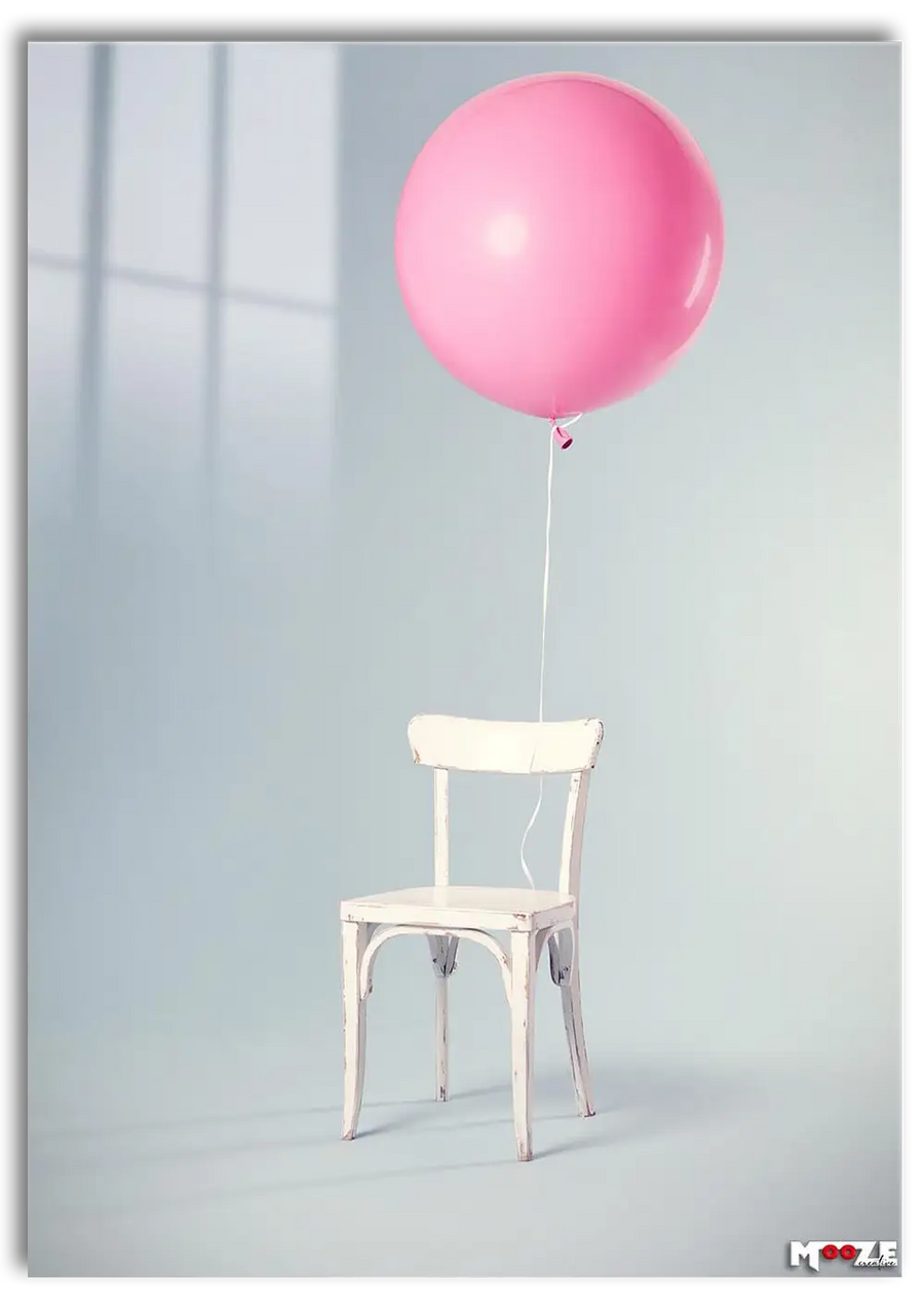 Minimalist Estetik: Pembe Balon