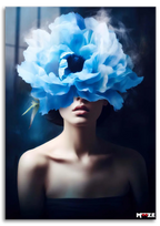 Mistik Mavi: Dumanlı Çiçek Magnet