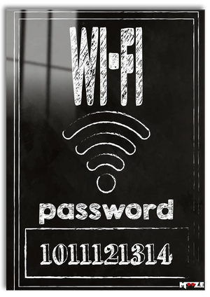 Modern Kafe: Wi-Fi Bilgi Levhası