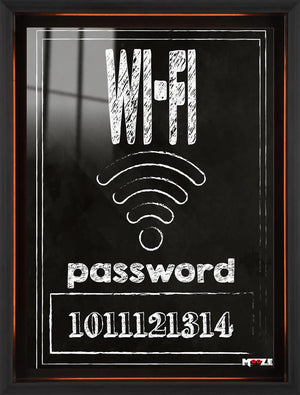 Modern Kafe: Wi-Fi Bilgi Levhası