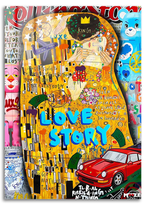 Modern Öpücük: Klimt Pop