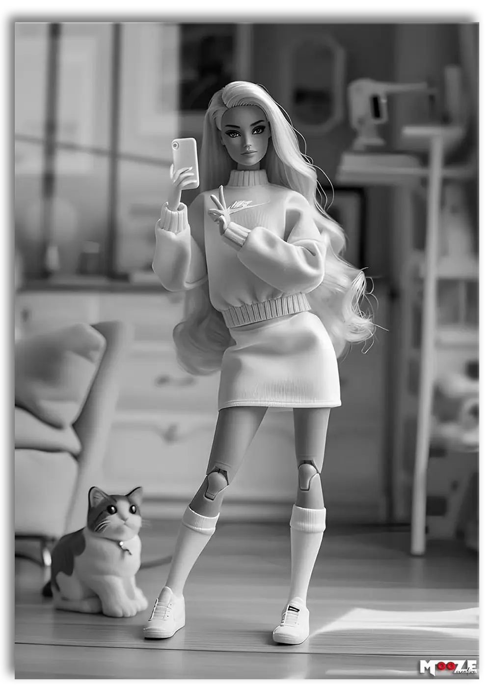 Modern Yaşam: Siyah Beyaz Selfie