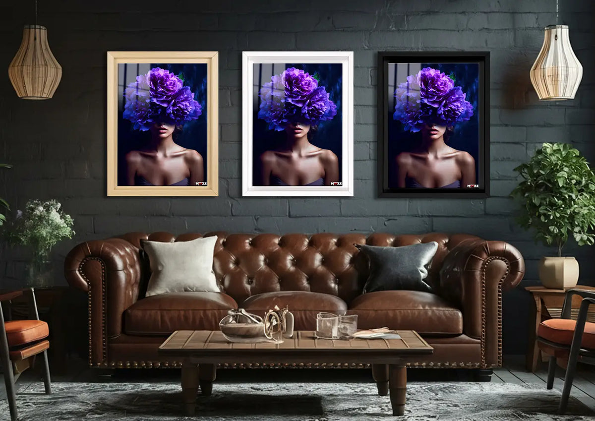 Mor Gizem: Çiçekli Maske