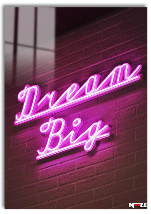 Motivasyon Işığı: Dream Big Neon