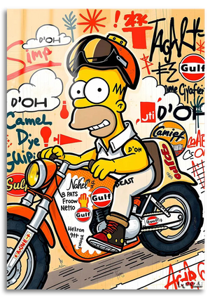 Motorcu Homer: Graffiti