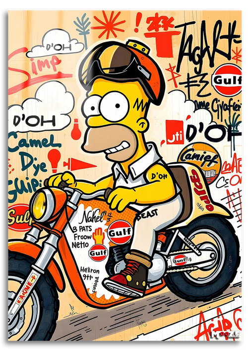 Motorcu Homer: Graffiti