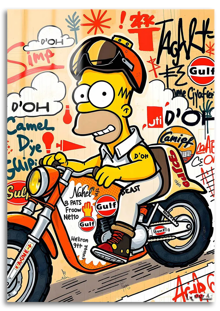 Motorcu Homer: Graffiti
