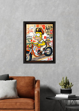 Motorcu Homer: Graffiti