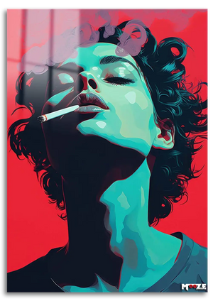 Neon Duman: Kırmızı Fon