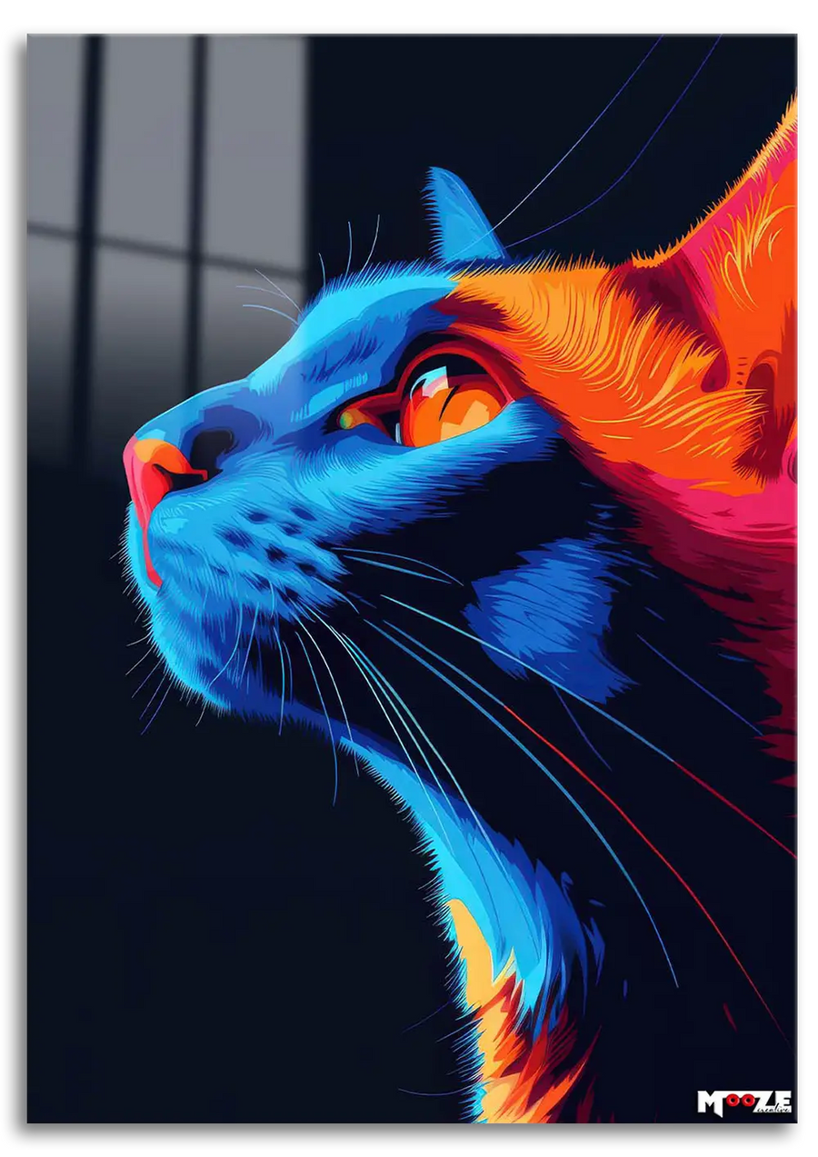 Neon Profil: Sanatsal Kedi