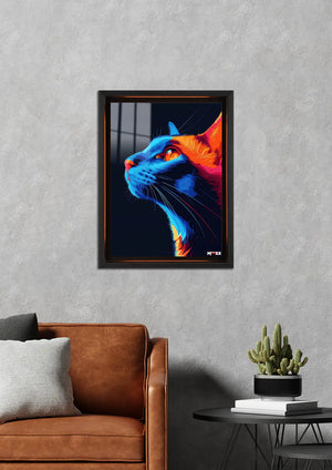 Neon Profil: Sanatsal Kedi