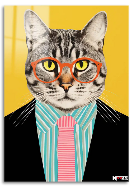 Ofis Şıklığı: Gözlüklü Kedi